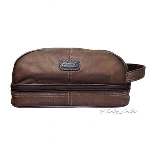 FOSSIL Leather Toiletries Bag